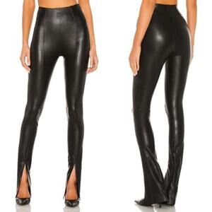 Amanda Uprichard X REVOLVE Malta Faux Leather Pants Women's Size S Split Cuffs